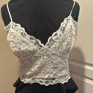 Express Cream Lace Camisole